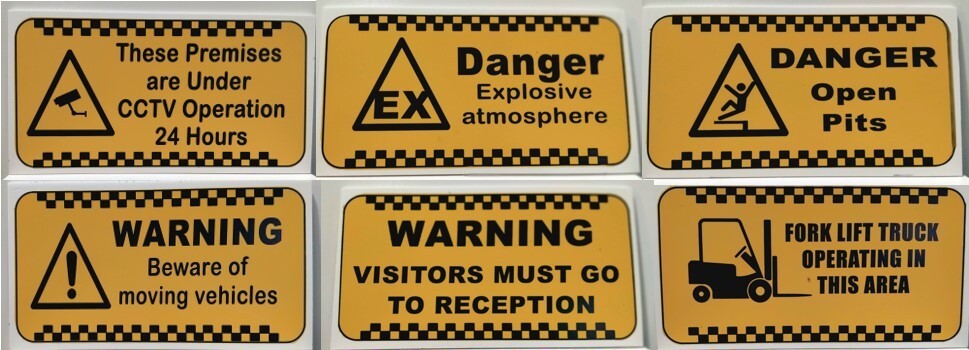Warning Sign Pack 6