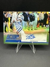 Josh Downs 2022 Pro Set Metal Action Ink Blue #AI-JD2 35/35 Last Print Rare