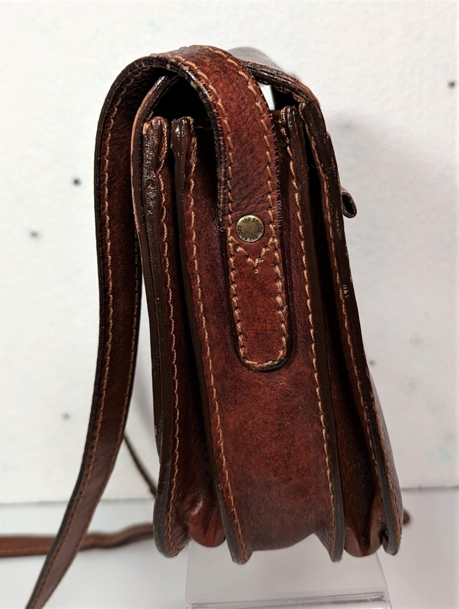 Genuine THE BRIDGE Story Donna Marrone Leather Crossbody Bag Genuine THE BRIDGE Story Donna Marrone Leather Crossbody Bag