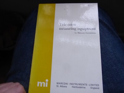 Television measuring equipment, Marconi Instruments Ltd, 1972