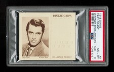 PSA 8 CARY GRANT 1948 Dinkie Grips Card #9 COMPLETE WITH TAB