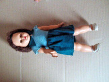 Jouet ancien ancienne poupée Gégé ? + médaille H 30 cm collection