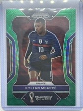 Panini Prizm FIFA World Cup Qatar 2022 Kylain Mbappe Green Wave Prizm #101