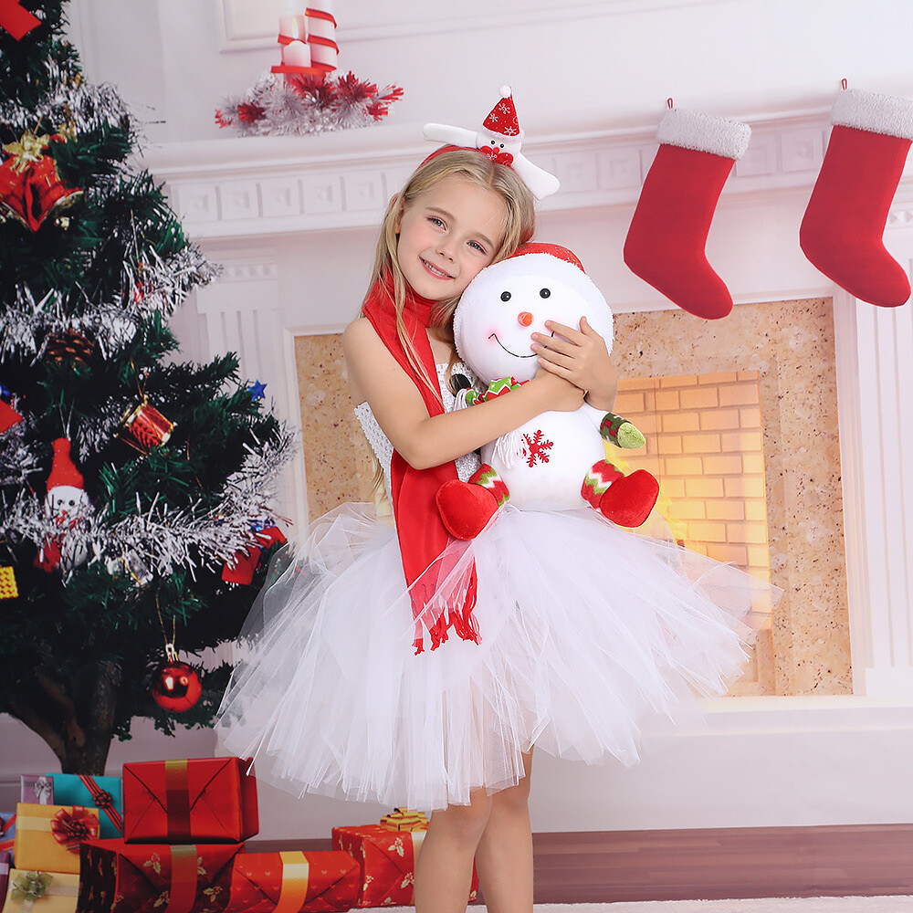 Christmas Girls Snowman Csplay Kids Children Fancy Dress Costume Party  Outfits | eBay