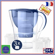 Carafe Filtrante 3.5 Litres Pichet Filtre Eau Pure Table Inclus 3 Cartouches 