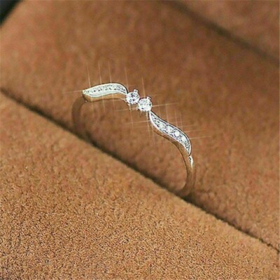 0.44TCW White Round Cut Moissanite Two Stone Engagement 925 Sterling Silver Ring