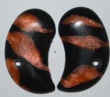 Davis Industries Dm22 D-25 D-32 Derringer Grips Orangeblack Swirl Plastic