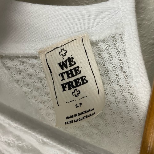 We The Free Womens S White Love Me Thermal Top Cut Out Back - Picture 6 of 6