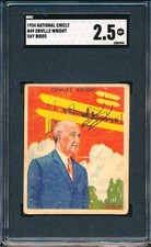 1933-1934 R136 National Chicle Sky Birds #49: ORVILLE WRIGHT ~ SGC 2.5