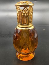Fragrance lamp Alexandria home oil diffuser amber cut glass NEW in red box