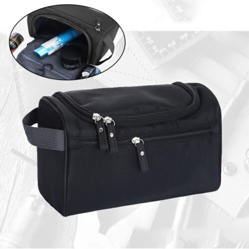 Mens Travel Wash Bag Hanging Toiletry Large Capacity Shaving Gym Makeup Bag UK - Picture 7 of 32