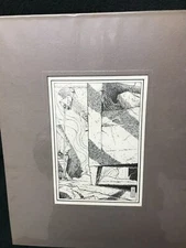 Original Ink on Paper Illustration from J A Salmonson - Innocent of Evil  Horror