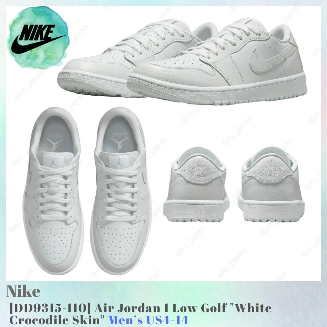 Jordan 1 Golf Low White Crocodile for Sale | Authenticity