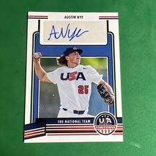 2023 USA Stars & Stripes AUSTIN NYE Auto BLUE FOIL AUTOGRAPH