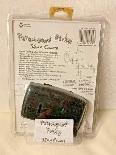 RARE Paramount Parks 35mm Camera Fred Flintstone Dino 1998 Amusement Park - Picture 2 of 3