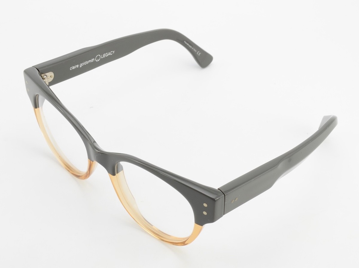 Claire Goldsmith Legacy Glasses Frame Irwin Grey on English Tea 