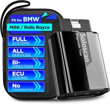 2025 Kingbolen Soloscan For BMW Mini Scanner OBD2 Car Diagnostic ECU Coding Tool