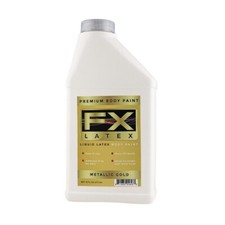 FX Latex - Metallic Gold - 16 oz - Face and Body Paint, Ideal for Cosplay