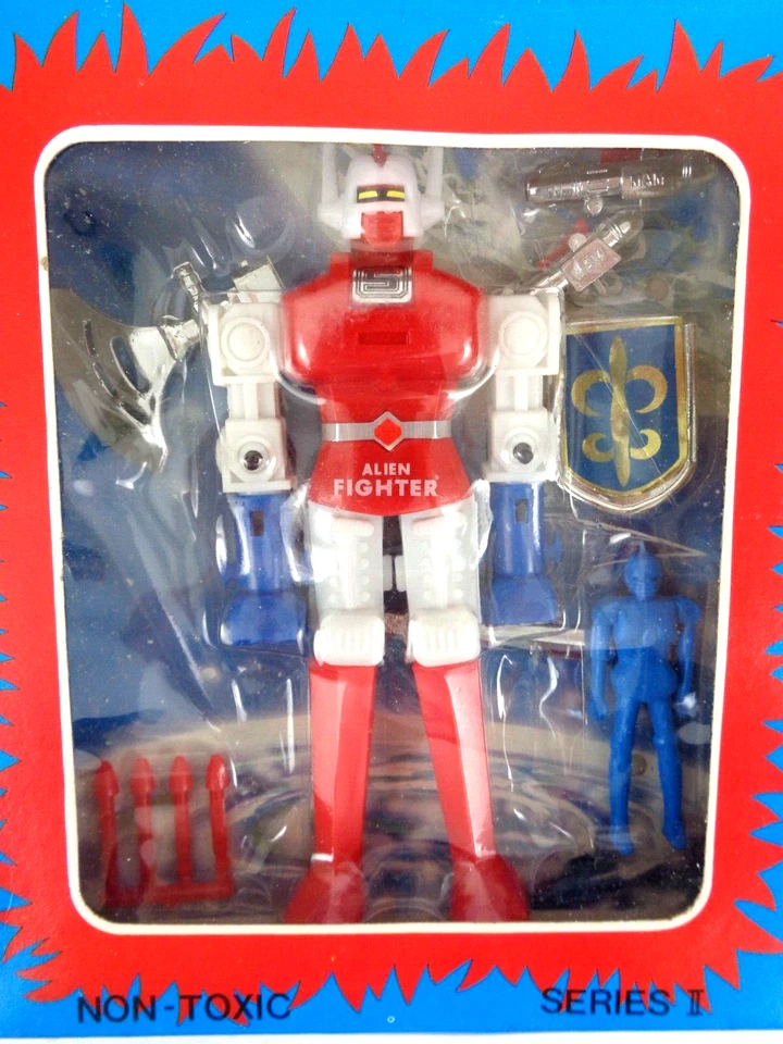 Vintage Alien Space Fighter Robot Action Figure 1980s Gordion KO Very Rare - Image 2 of 4