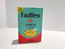 Faultless Starch 12oz Box Blued And Perfumed Vintage Unopened USA Cowboy CREASED