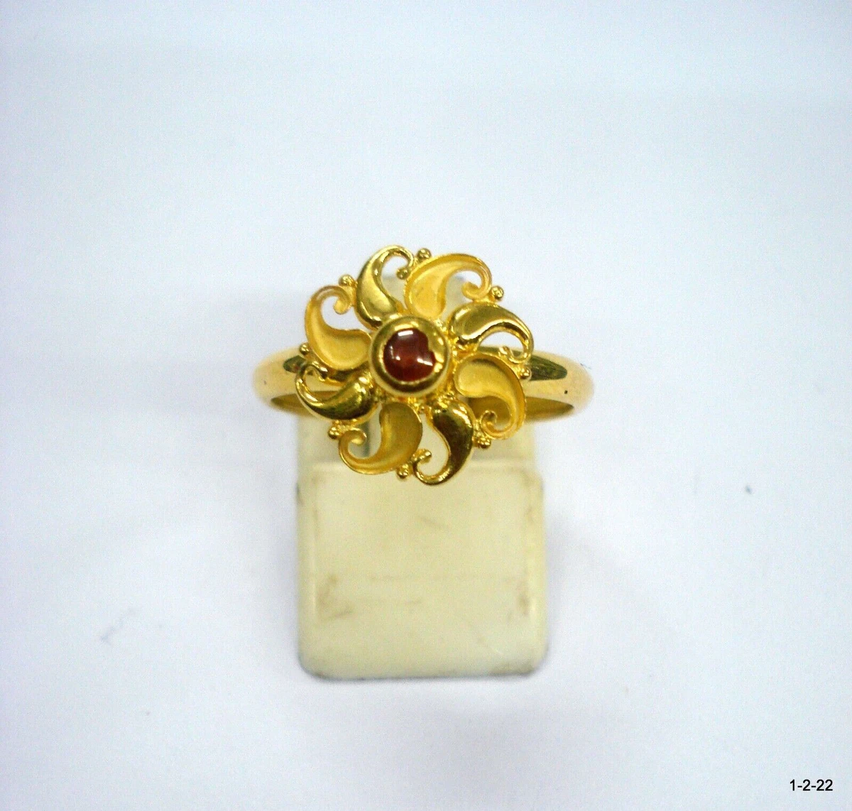 Vintage 18kt gold Ring traditional handmade gold jewelry Ring