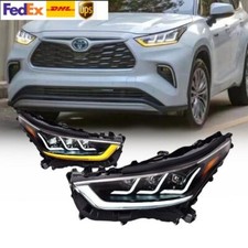 Upgrade For Toyota Highlander 2021-2024 LED Headlights DRL Projector Head Lamps