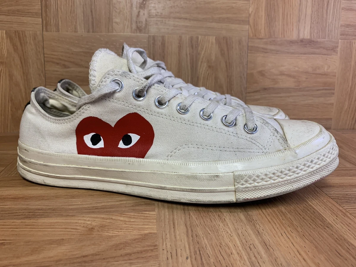 RARE🔥 Converse Comme Des Garcons Play White 70s 9 Mens 150207C 11 Womens eBay