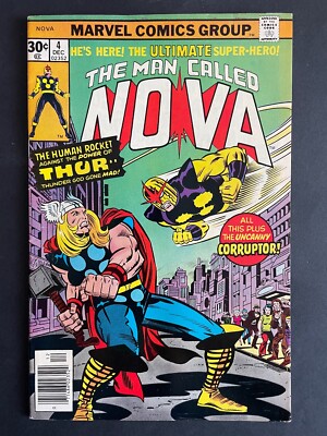 Nova #4 - Thor Richard Rider Marvel 1976 Comics