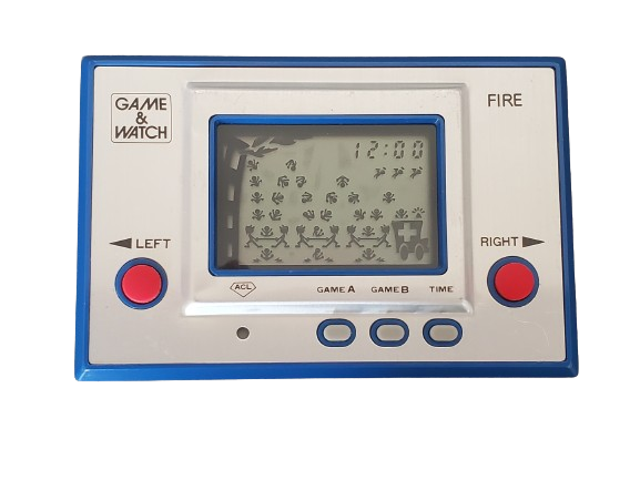 Nintendo Game & Watch Fire Handheld Game 1980 Vintage