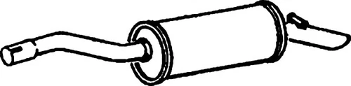 FORD SIERRA I Hatchback SIERRA Turnier 1.8 2.0 1985-1989 Exhaust Rear Silencer - Bild 4 von 5