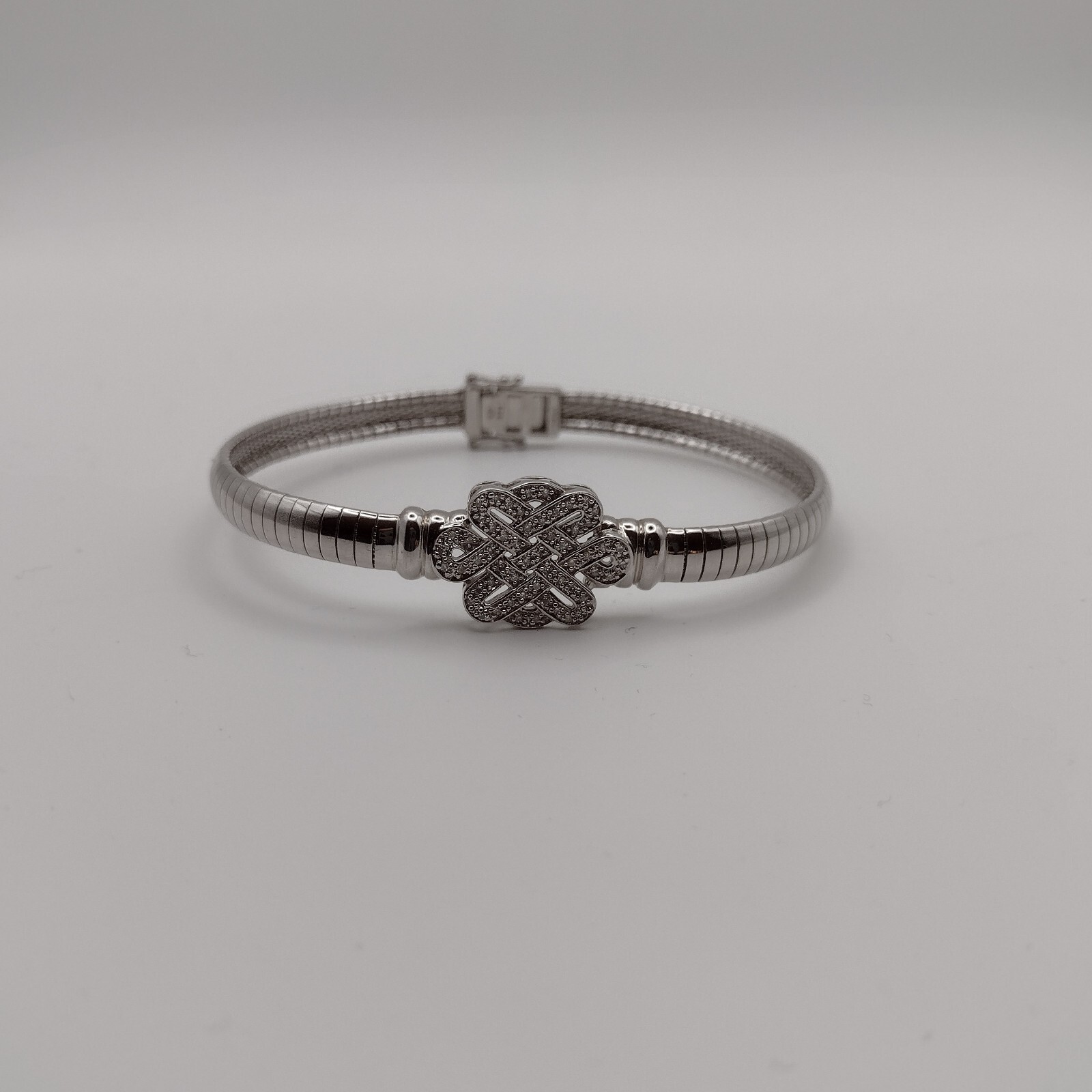 Affinity Diamond Celtic Knot Sterling Silver 8" O… - image 3