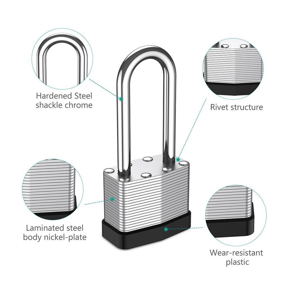 Universal Anhängerkupplung Schloss - U-Form Diebstahlschutz Für LKW & Anhänger, 4-stelliges Zahlenschloss