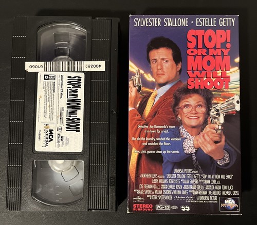 Stop! or My Mom Will Shoot VHS 1992 Sylvester Stallone - Very Good