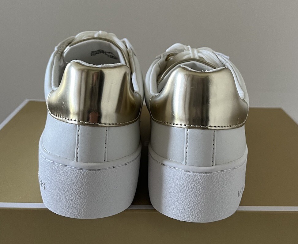 ★Michael Kors★(W)Alie Leather Sneaker★Optic White New Michael Kors Poppy Lace up faux leather sneakers size 5