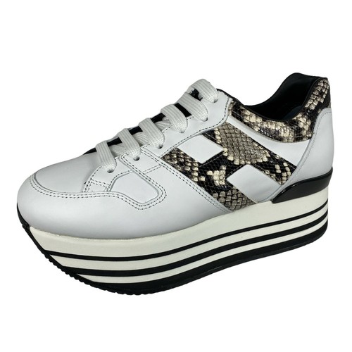 E49 sneakers donna HOGAN H283 MAXI 222 precious print effect shoes women |  eBay