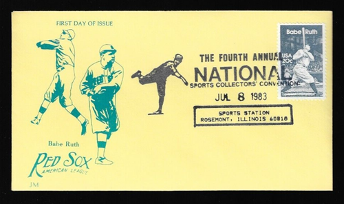 1983 BABE RUTH 1st Day Stamp Envelope Cache Lot of 200 Unused w/duplicates - Picture 13 of 23