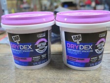 2 LOT NEW - Dap Dry Dex Heavyweight Spackling Compound (8 oz) Drywall Repairs