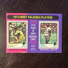 1975 TOPPS #211 1973 MVP'S REGGIE JACKSON PETE ROSE VG-EX *Hot Corner Vintage* C