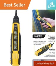 Efficient Wire Tracer for Ethernet, Telephone, and Coax Cables with Work Light