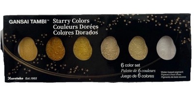 Kuretake Gansai Tambi 6 Color Set - Starry Colors, MC20SC6V