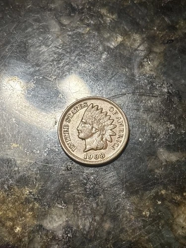 1908 US Indian Head Cent! XF! SHARP! Old US Coin!