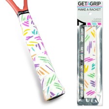 NEW WHITE Custom Tennis Racket Grip Tape Anti-Slip Multi-color 80s 90s Overgrips