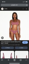 SKIMS Fits Everybody Scoop Bralette Xxs BNWT