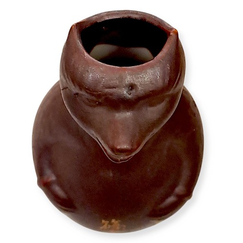 Japanese Tanuki Raccoon Sake Empty Bottle Tokkuri Statue Pottery Art Decor T10 - Picture 8 of 11