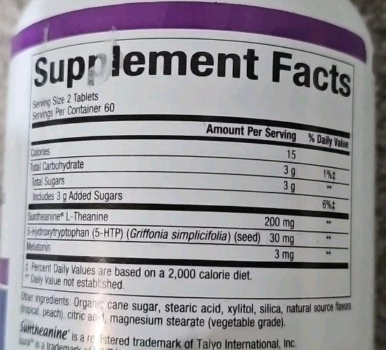 Natural Factors Stress-Relax Tranquil Sleep *MÁS GRANDE 120 pestañas masticables caducidad 1/27 Foto 2 de 2