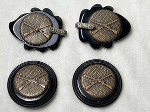 Vintage Large Military Army Rifles Bakelite & Brass Buttons & Coat or Cloak hook