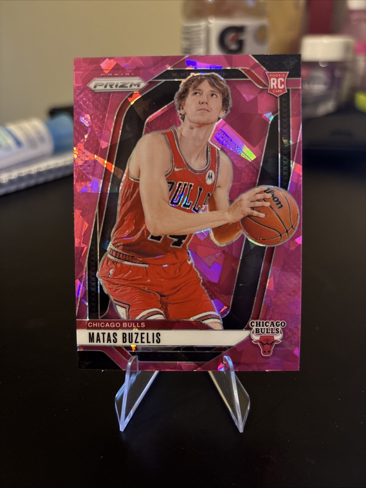 2024-25 Panini Prizm - Matas Buzelis #252 Pink Ice Prizm (RC)