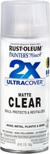 Rust-Oleum 334022 Painter'S Touch 2X Ultra Cover Spray Paint, 12 Oz, Matte Clear