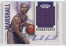 2012 Contenders Substantial Signatures Materials 33/99 Kendall Marshall Auto 0l2