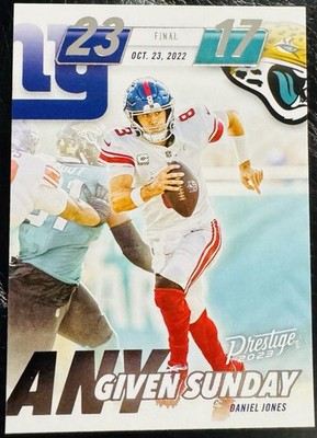 2023 Panini Prestige Football Daniel Jones Any Given Sunday Insert #AGS-7 Giants
